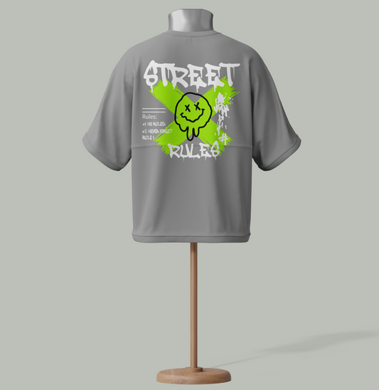 "Street Rules" Urban Streetwear Graffiti T-Shirt