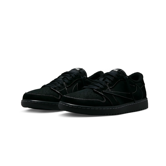 Air Jordan 1 Low x Travis Scott Black Phantom – Sleek All-Black Icon