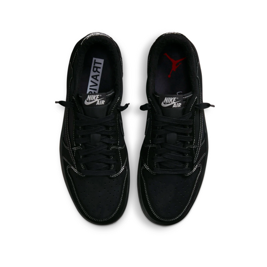 Air Jordan 1 Low x Travis Scott Black Phantom – Sleek All-Black Icon