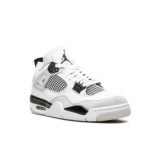 Air Jordan 4 Retro "Military White" – Classic White & Black Sneaker