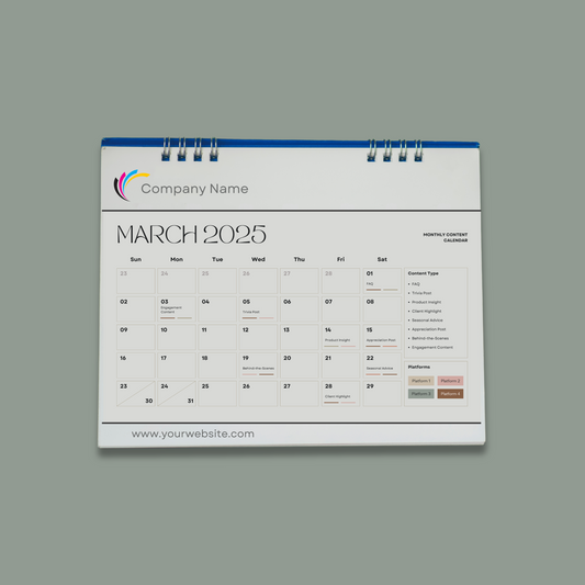Personalized Calendars – Custom Design, Logo & Name Printing