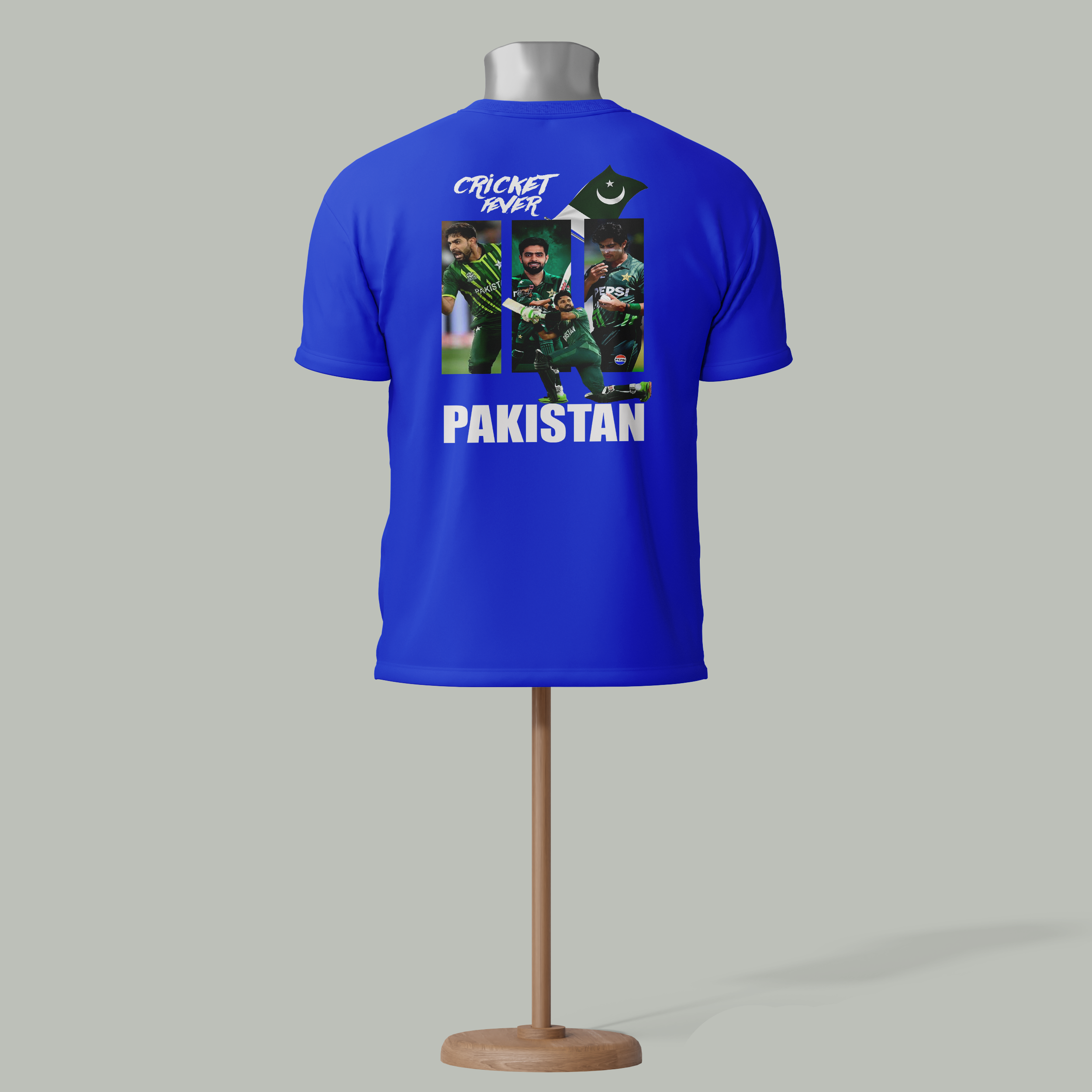 Cricket lover Pakistan T-shirt Royal Blue