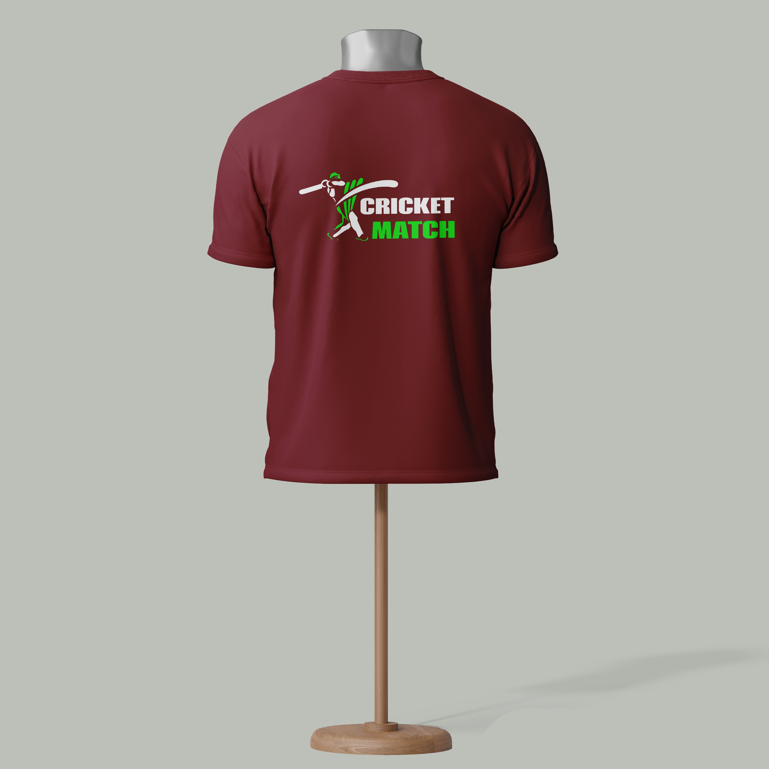 Cricket match T-shirts Brown colour 