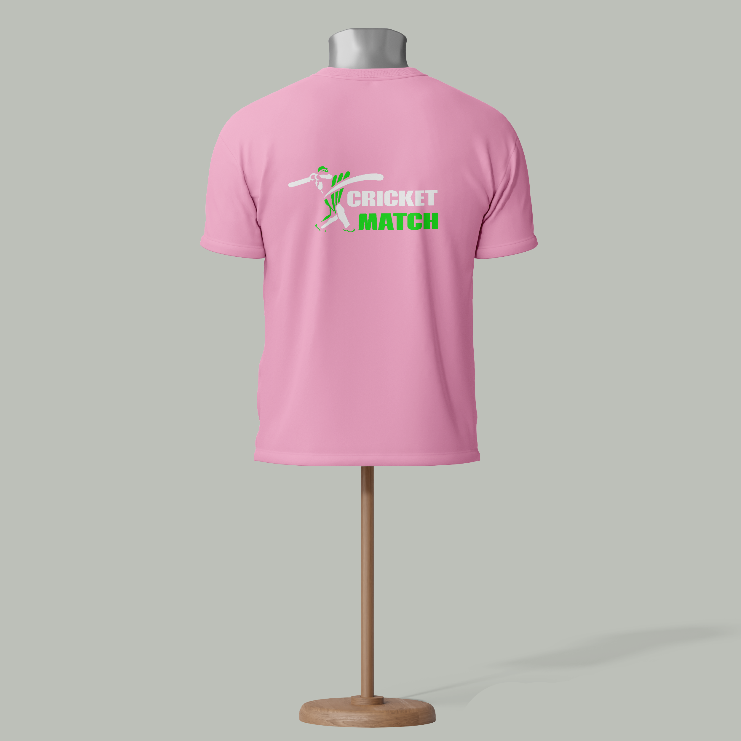 Cricket match T-shirts Pink colour