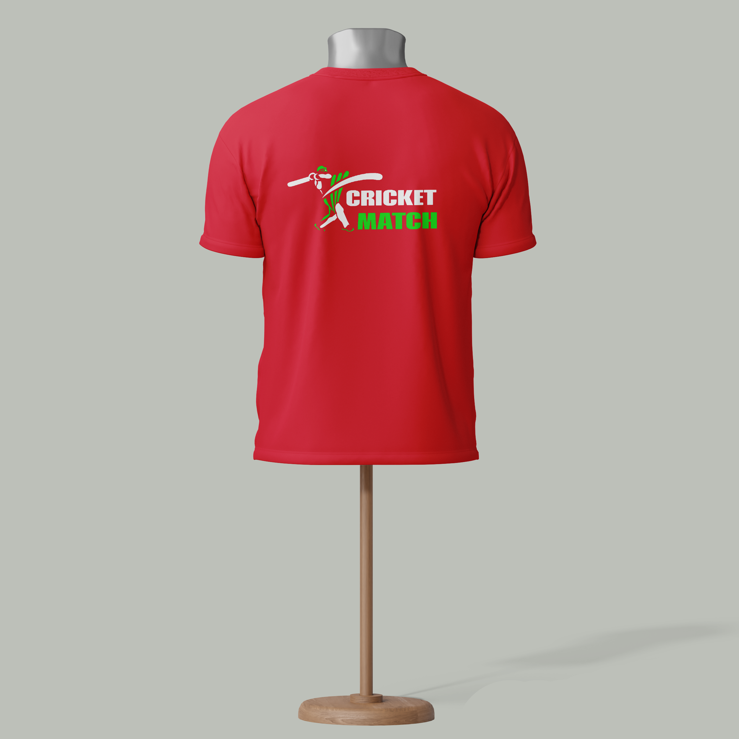 Cricket match T-shirts Red colour