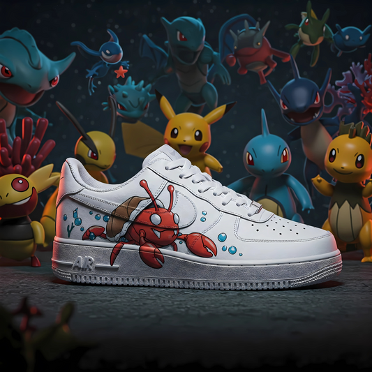 Custom Pokémon Corphish Air Force 1 Sneakers – Limited Edition