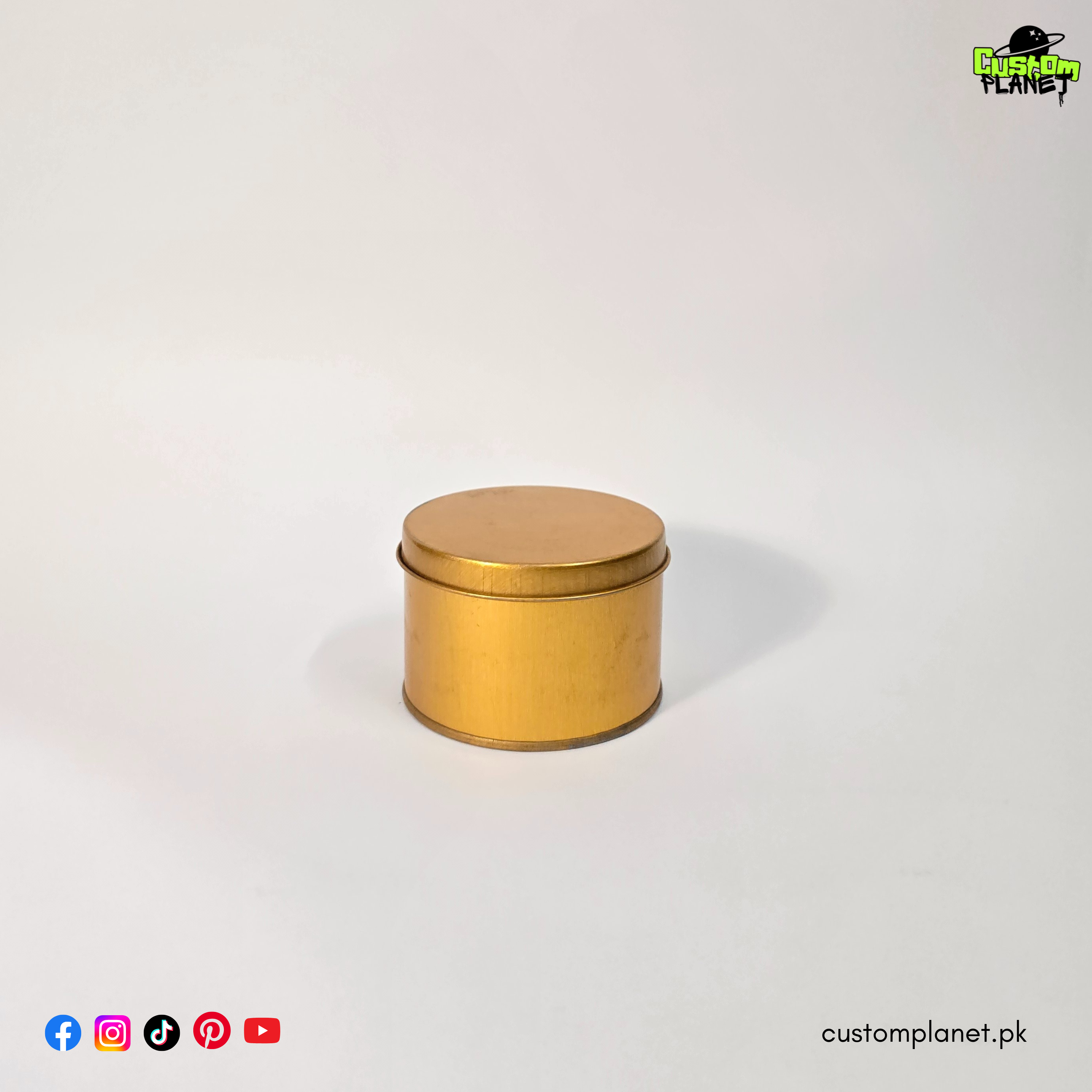 Premium Golden / Silver Steel Khajoor Tin Boxes – 4 Sizes (S, M, L, XL)