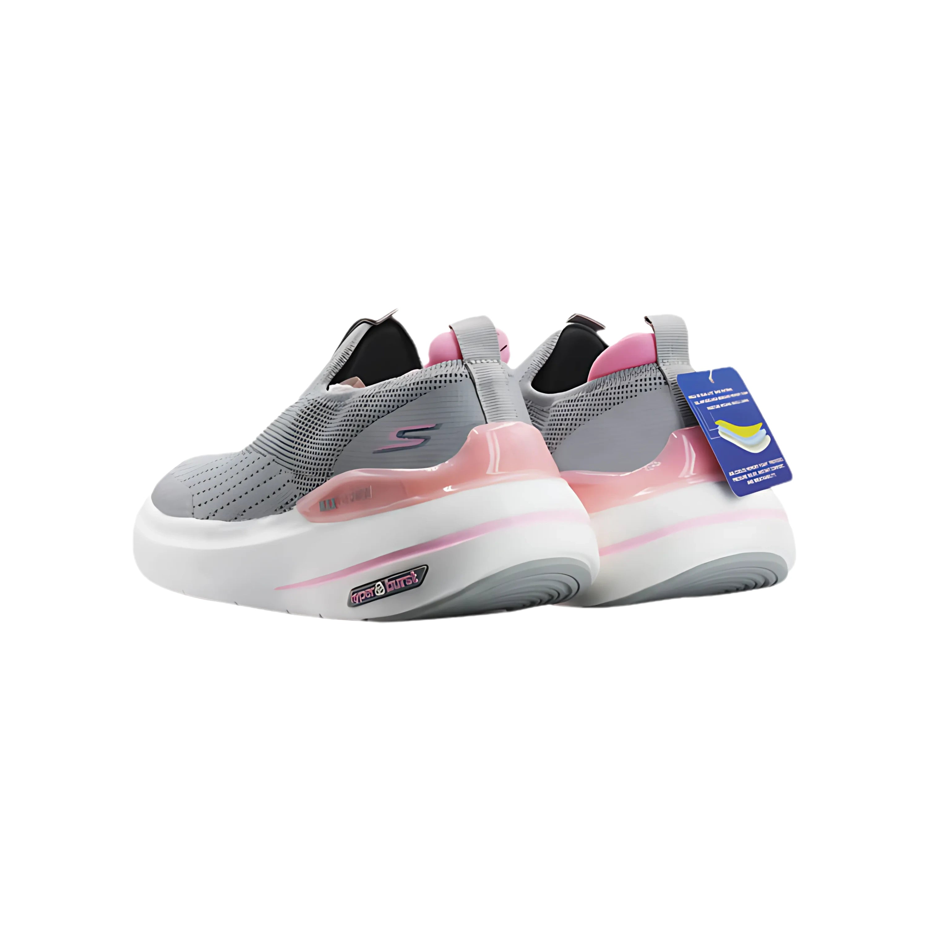 Hyper Burst Max Cushioning Sneakers gray and white 