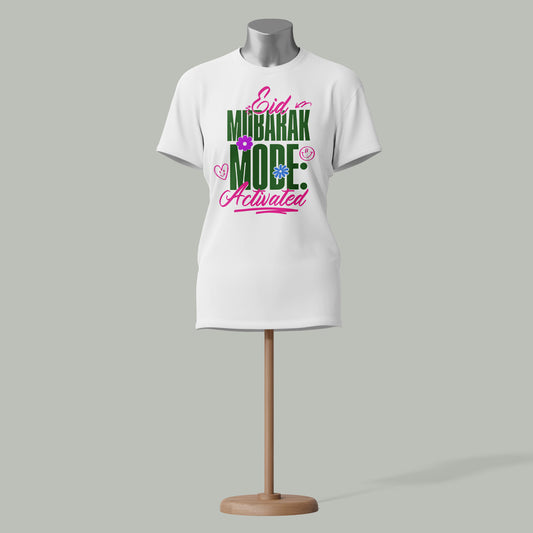 Eid Mubarak Mode Activated T-Shirt – Fun & Festive Wear