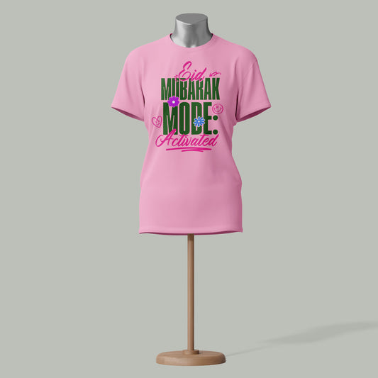 Eid Mubarak Mode Activated T-Shirt – Fun & Festive Wear