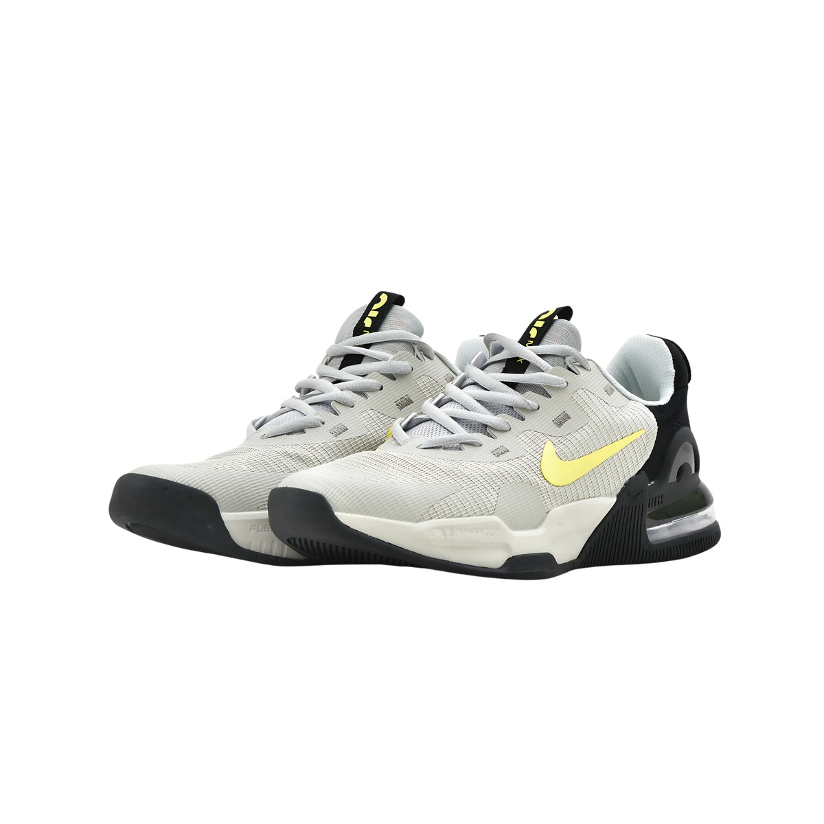 Nike Air Max Impact 4 Sneakers – Grey/Black with Yellow Swoosh