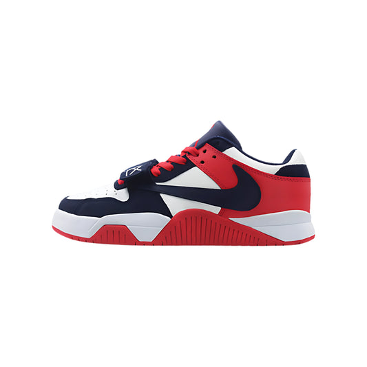 Tri-Force Energy – Red, Navy & White Low-Top Sneakers