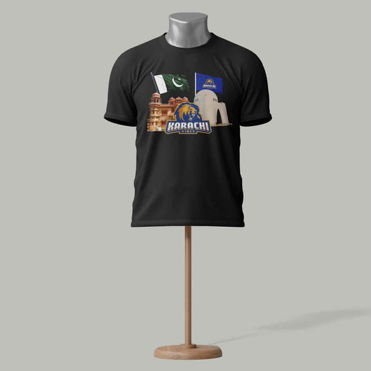 Karachi Kings PSL T-Shirt – Cricket Fan Edition Black colour