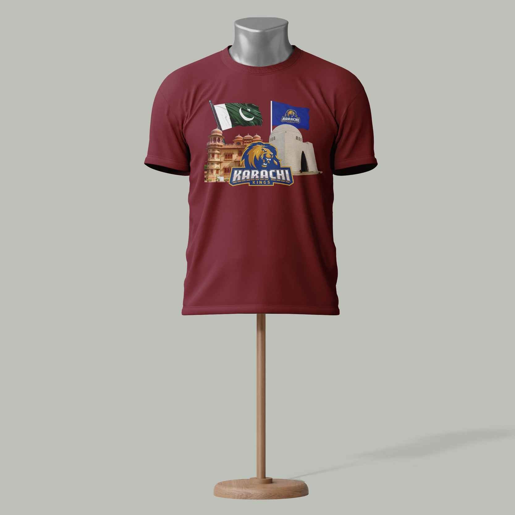 Karachi Kings PSL T-Shirt – Cricket Fan Edition Brown Colour