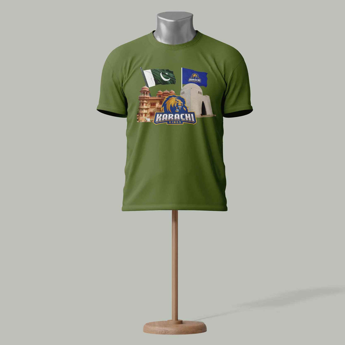 Karachi Kings PSL T-Shirt – Cricket Fan Edition Green Colour
