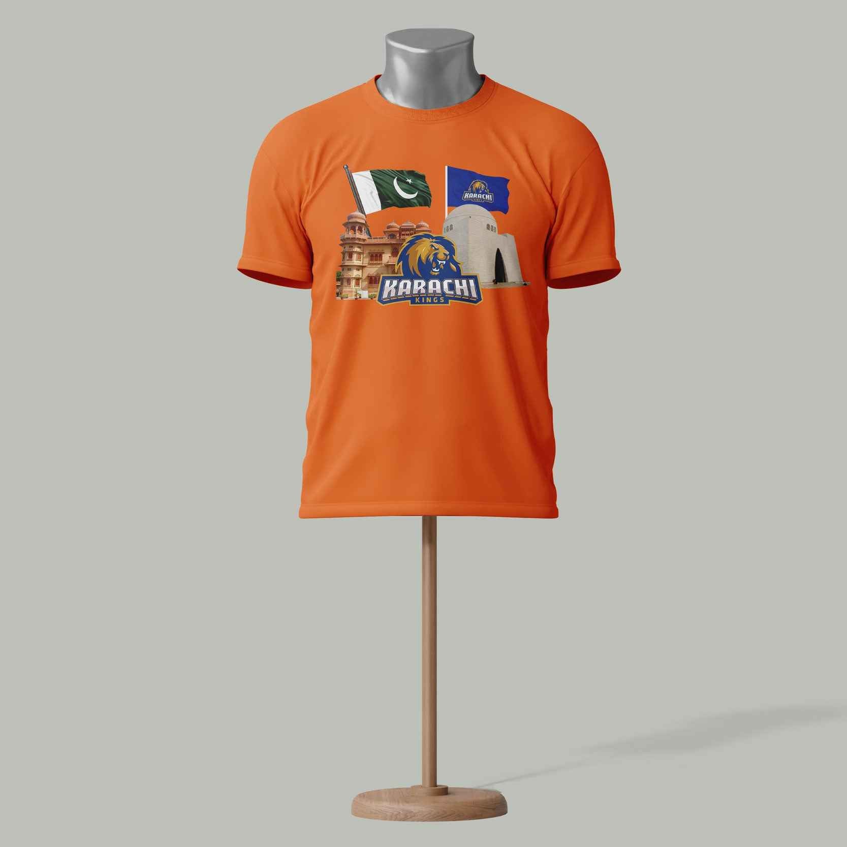 Karachi Kings PSL T-Shirt – Cricket Fan Edition Orange Colour