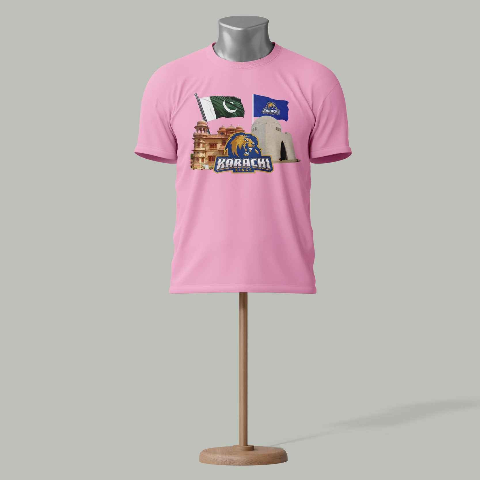 Karachi Kings PSL T-Shirt – Cricket Fan Edition Pink colour