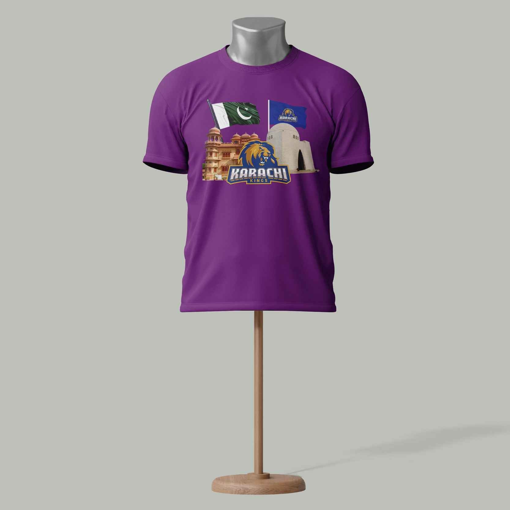 Karachi Kings PSL T-Shirt – Cricket Fan Edition Purple Colour