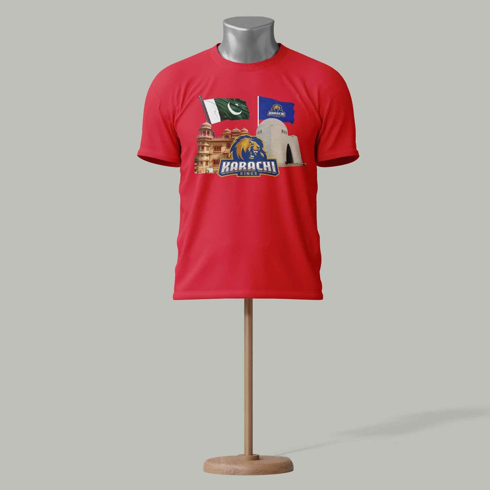Karachi Kings PSL T-Shirt – Cricket Fan Edition Red colour