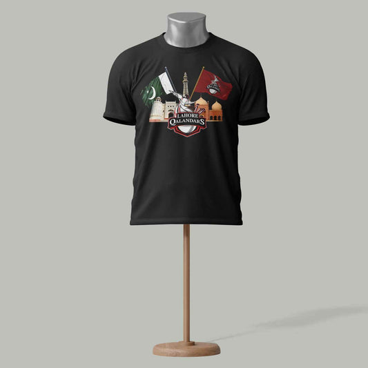 Lahore Qalandars PSL T-Shirt – Pakistan Cricket Fan Black colour 