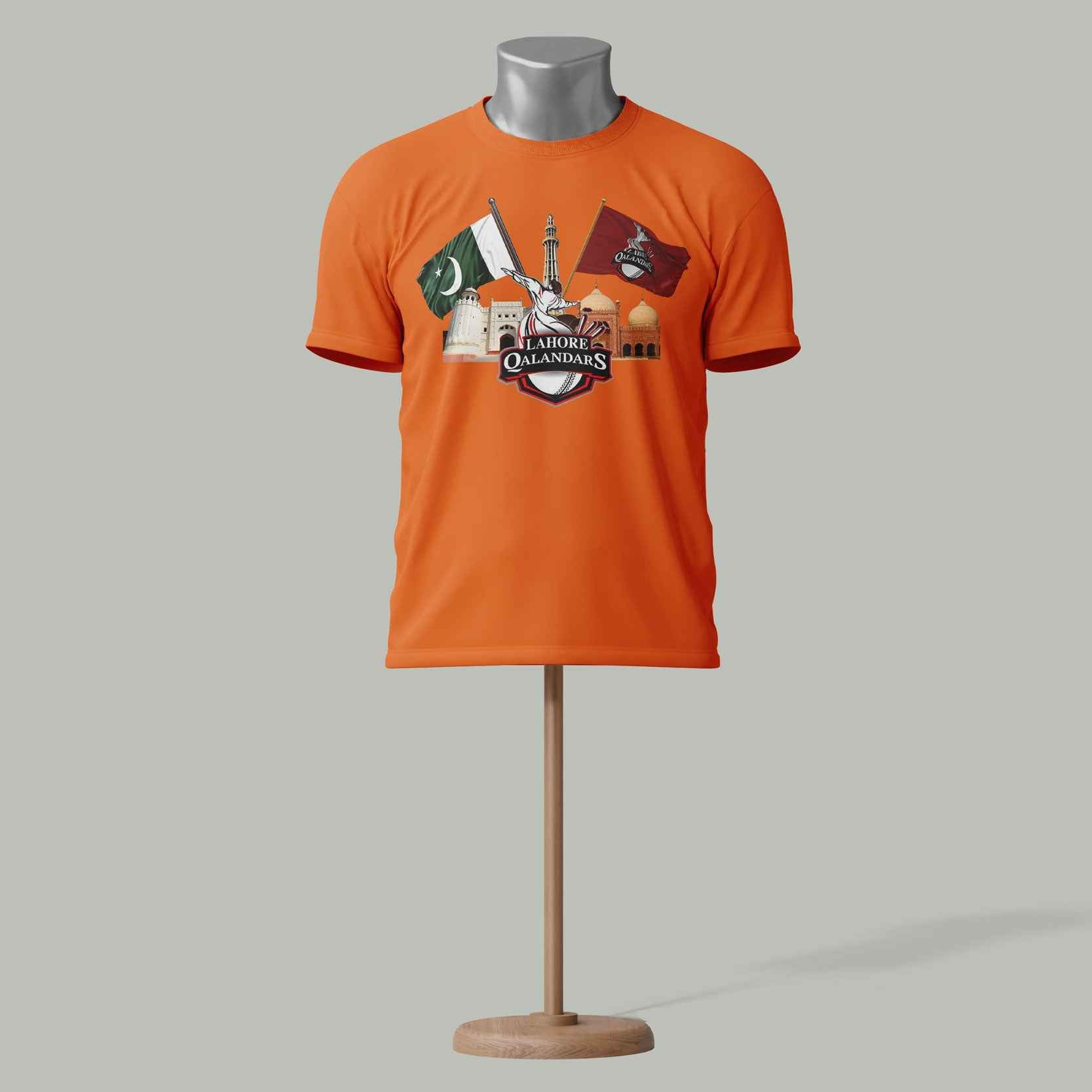Lahore Qalandars PSL T-Shirt – Pakistan Cricket Fan Orange colour