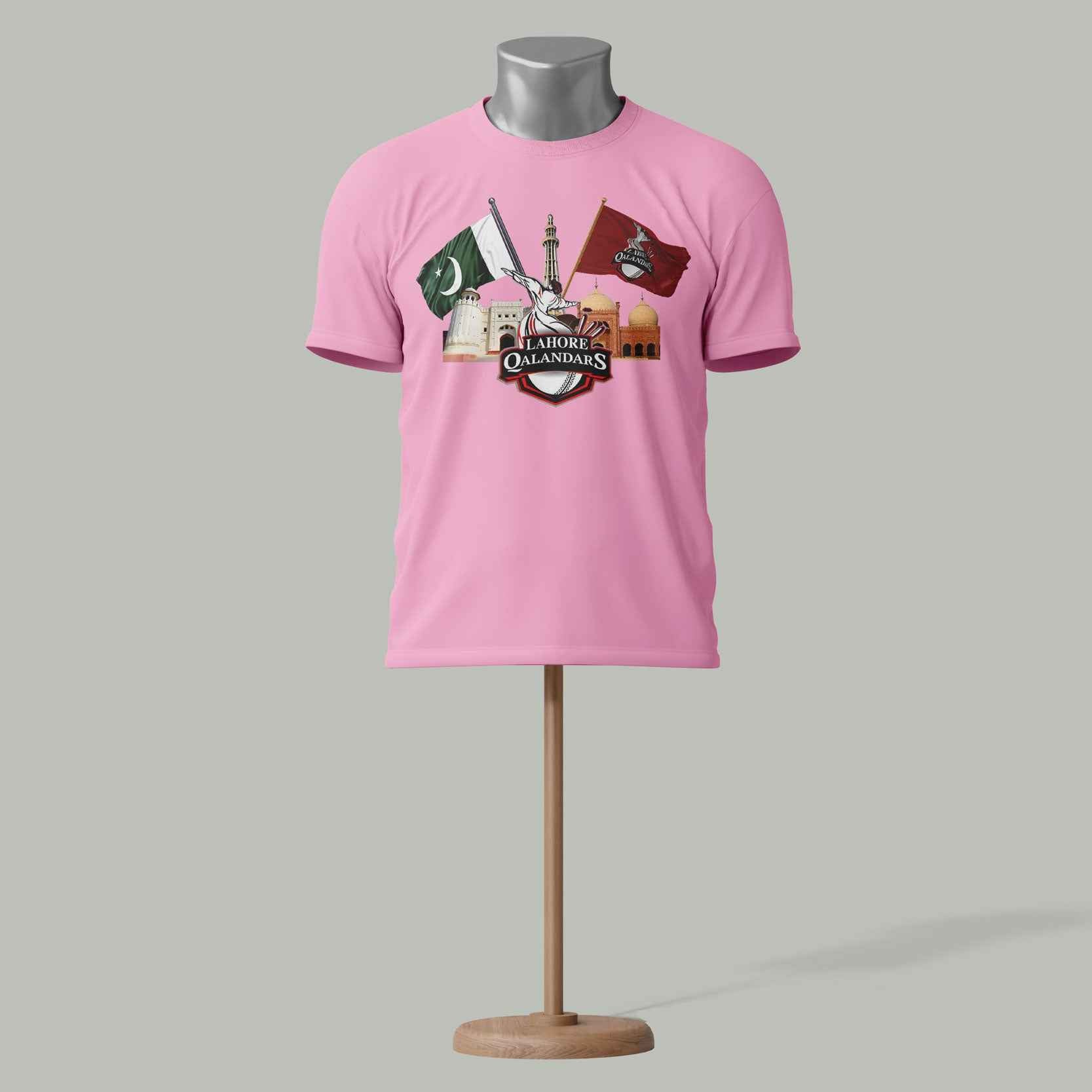 Lahore Qalandars PSL T-Shirt – Pakistan Cricket Fan Pink colour