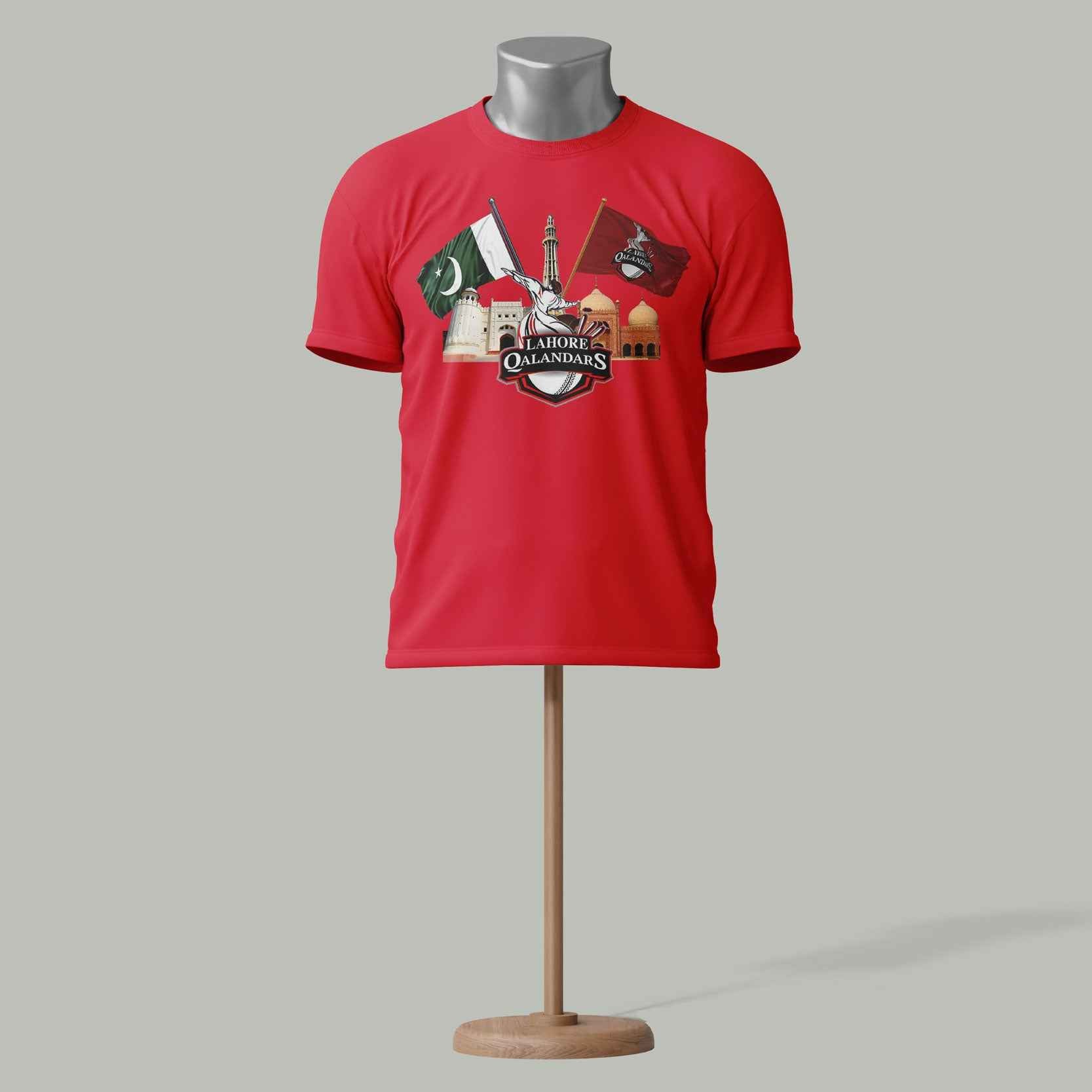 Lahore Qalandars PSL T-Shirt – Pakistan Cricket Fan Red colour Edition