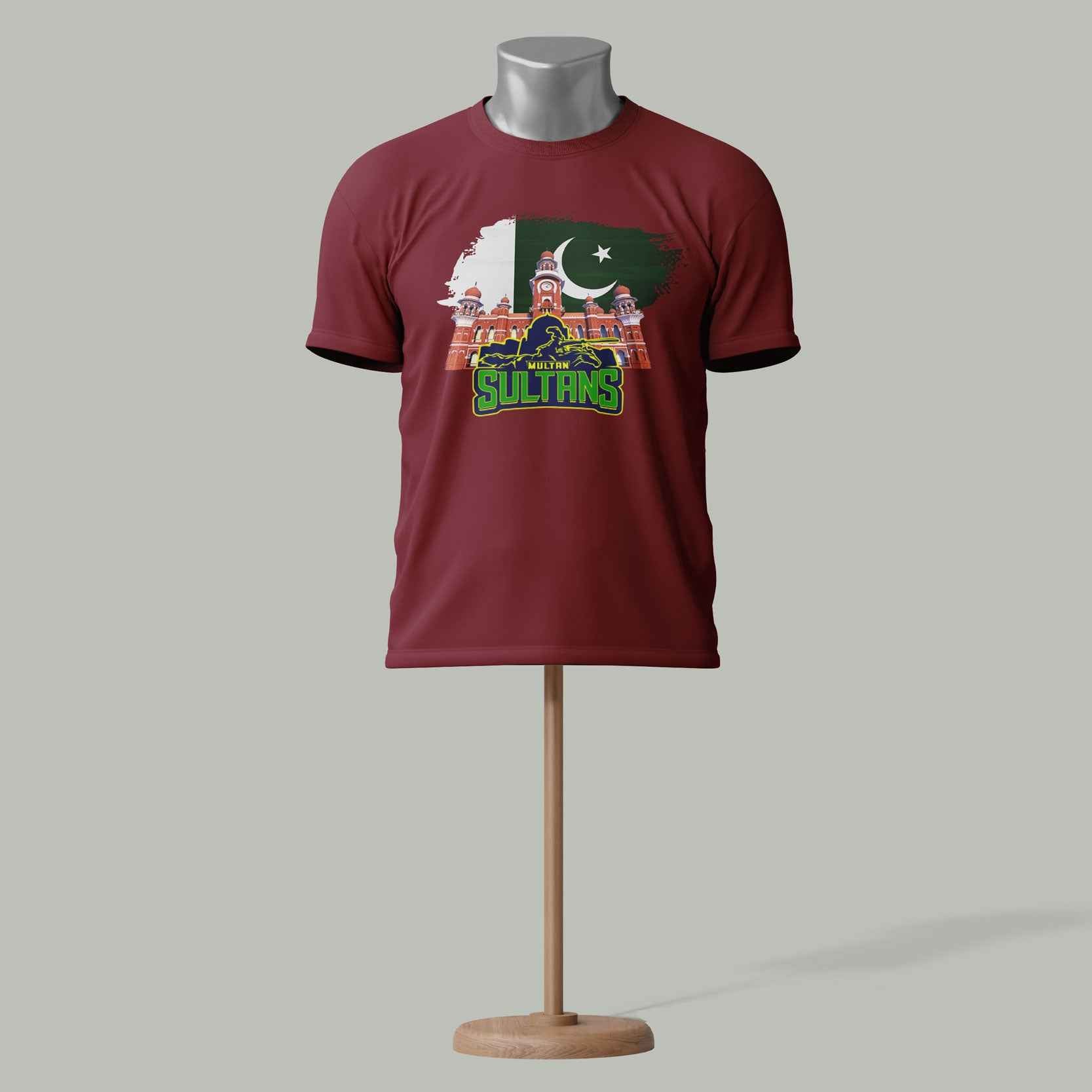 Multan Sultans PSL T-Shirt – Pakistan Cricket Fan Brown colour