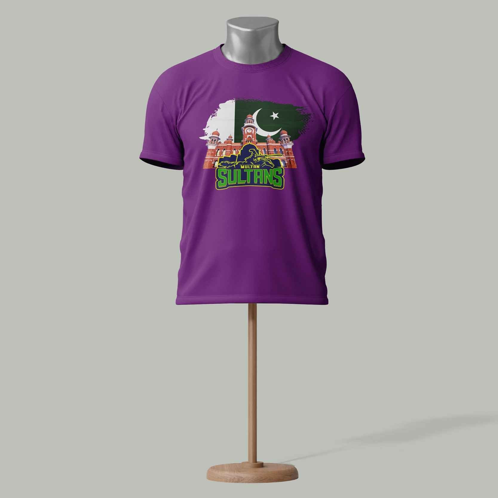 Multan Sultans PSL T-Shirt – Pakistan Cricket Fan Purple 
