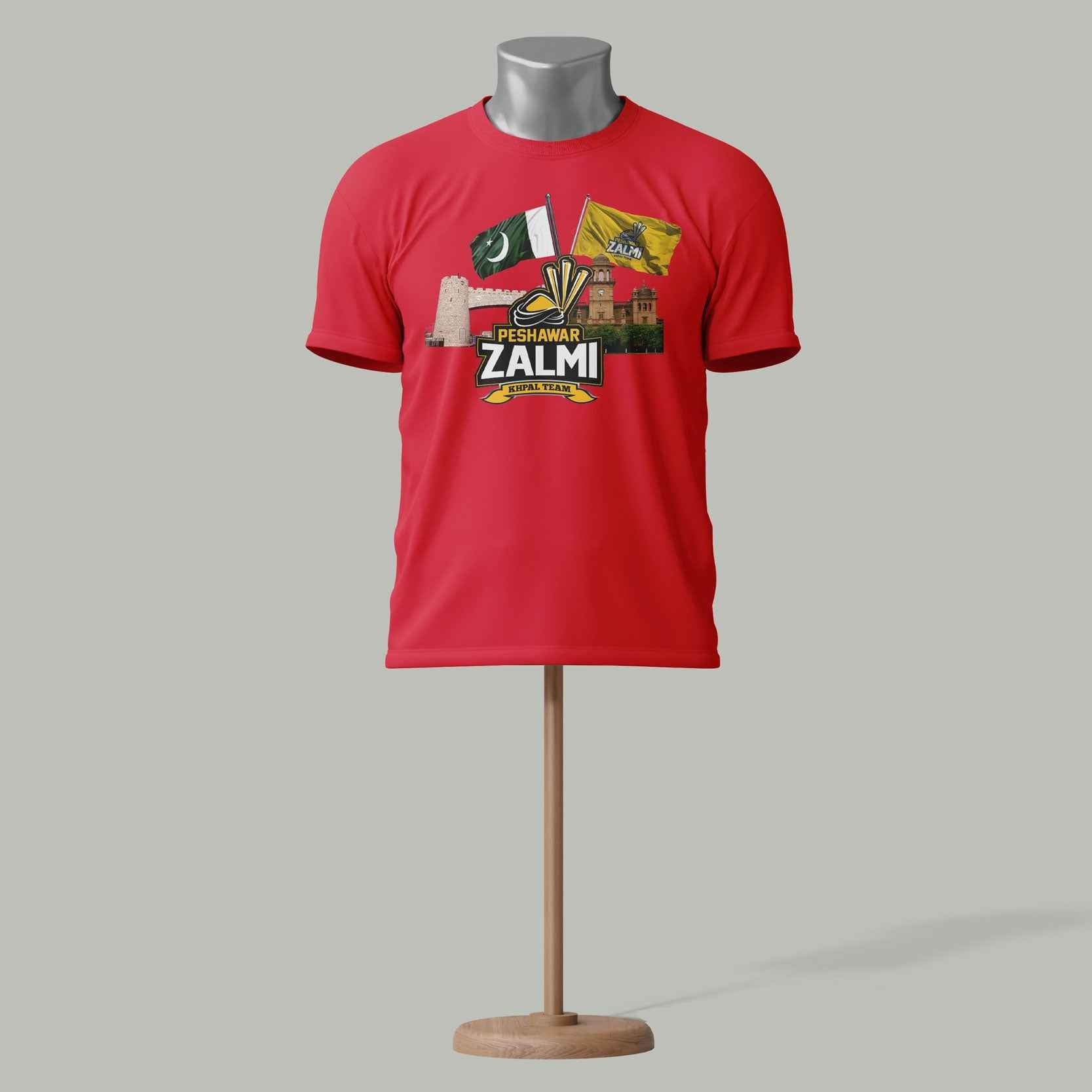 Peshawar Zalmi PSL T-Shirt – Cricket Fan Red colour Edition