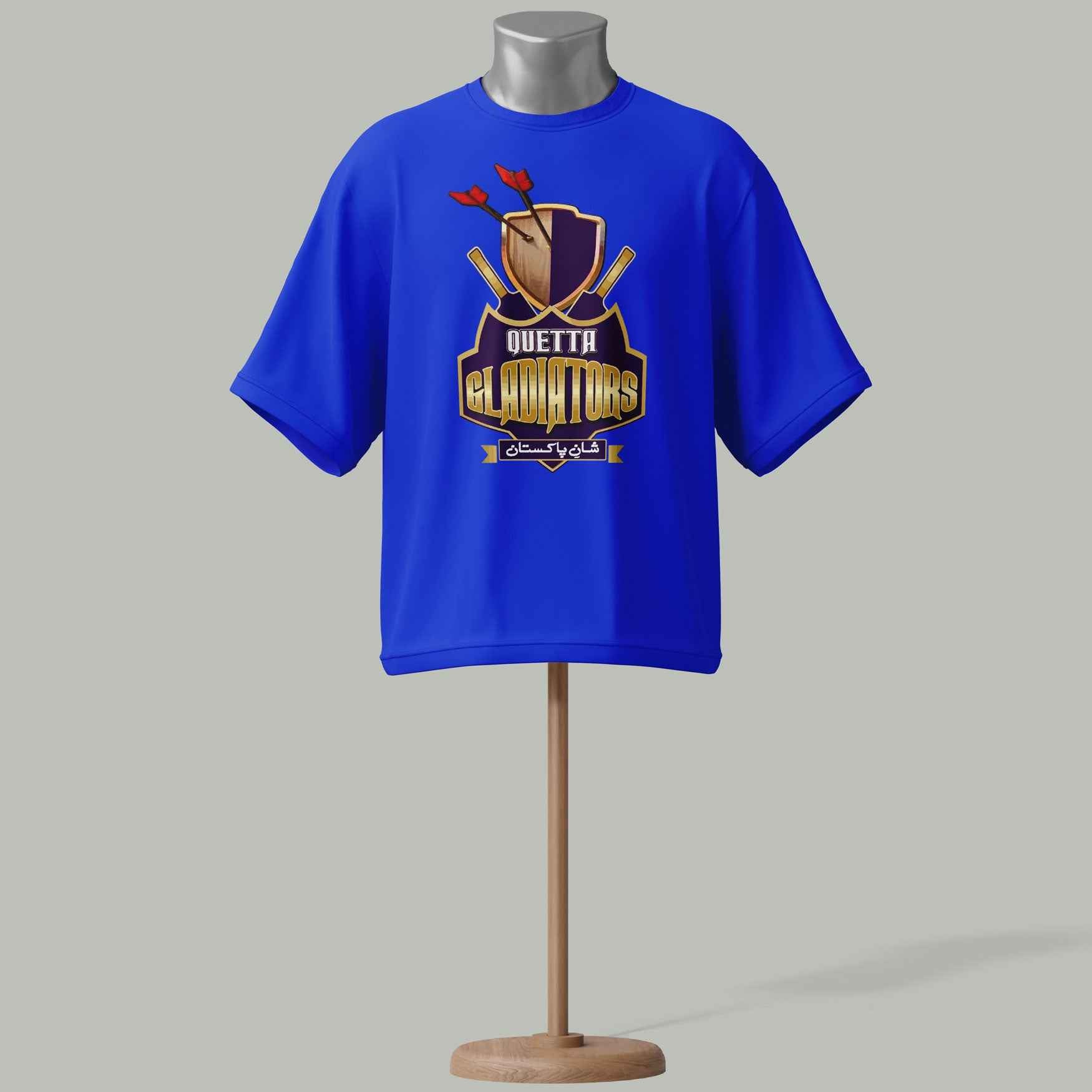 Quetta Gladiators PSL 2025 Fan T-Shirt Navi Blue colour – Premium Edition