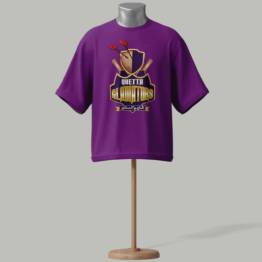 Quetta Gladiators PSL 2026 Fan T-Shirt Purplue colour – Premium Edition