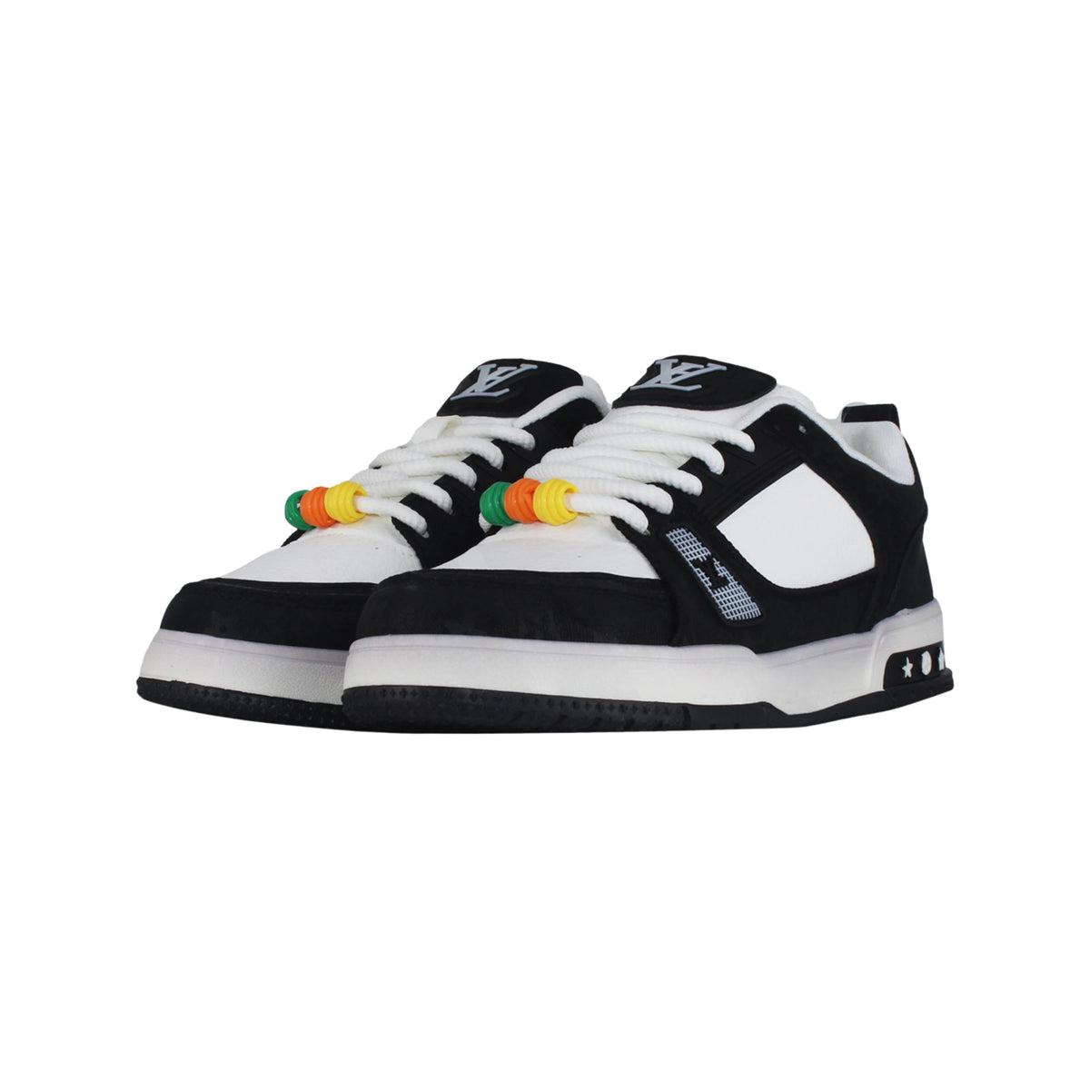 LV Trainer Low Sneakers – Black & White Luxury Edition