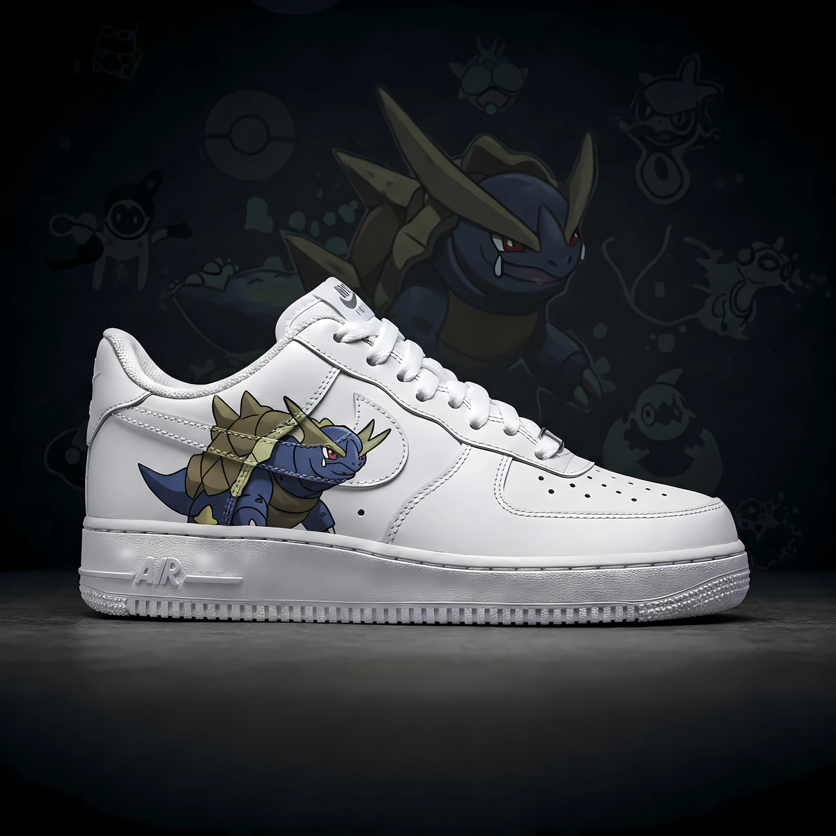 Custom Pokémon Drednaw Air Force 1 – Limited Edition Pokémon Sneakers
