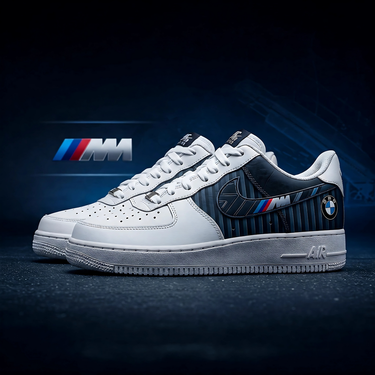 Custom BMW M Power Air Force 1 – Luxury Motorsport-Inspired Sneakers