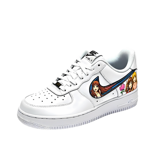Custom Anime Girl Sneakers – Hand-Painted Aesthetic Shoes