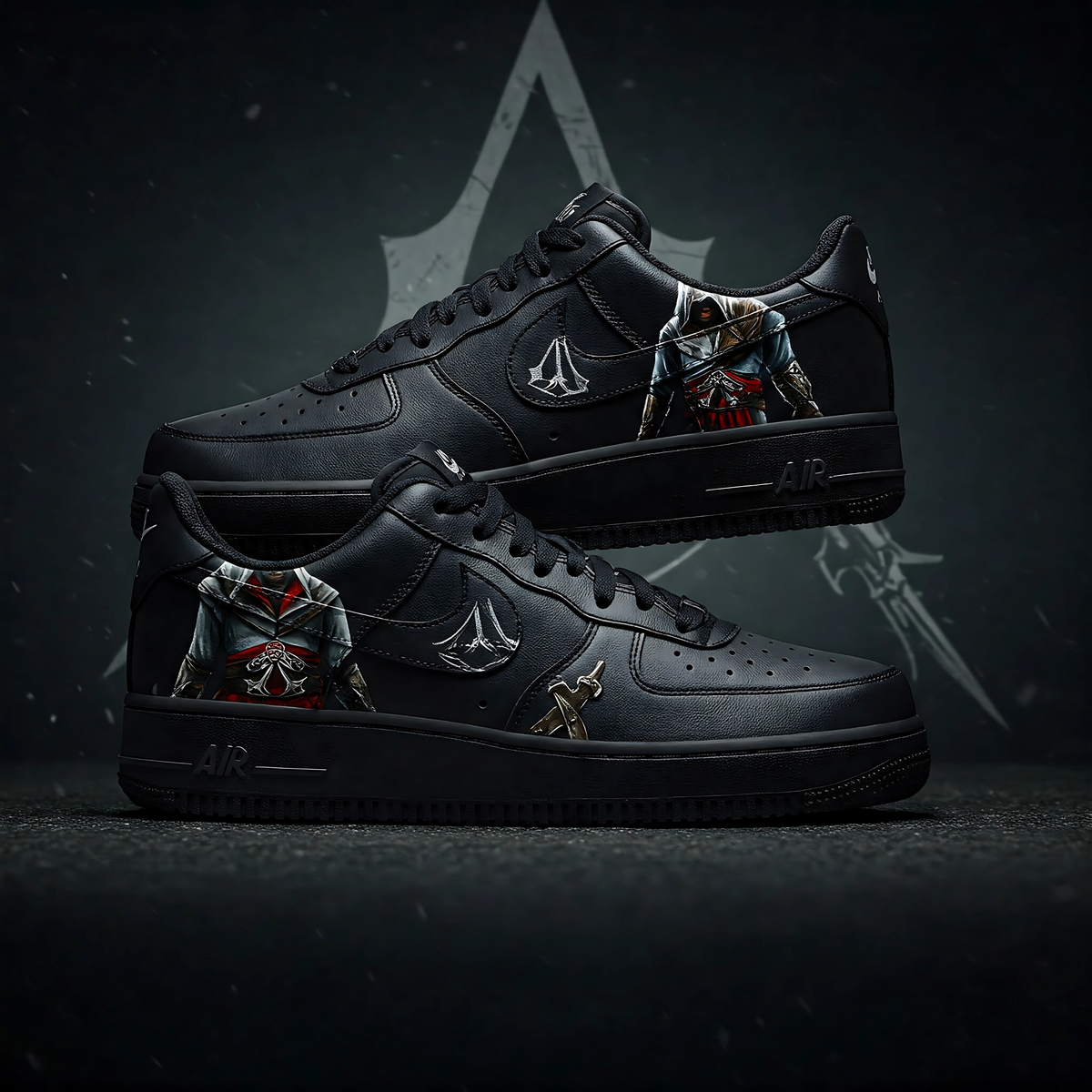 Stüssy-Inspired Streetwear Custom Sneakers – بولڈ اور آرٹسٹک