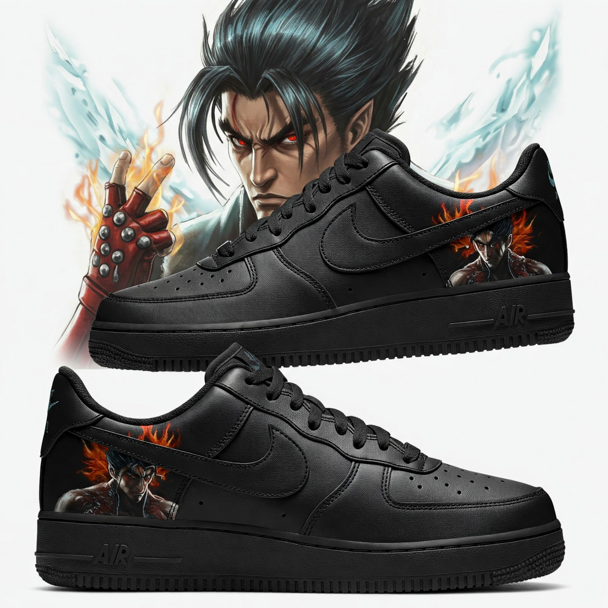 Black Flame Gaming Sneakers – Bold & Stylish Footwear for Gamers