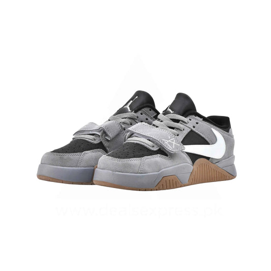 Urban Pulse – Gray, Black & White Low-Top Sneakers