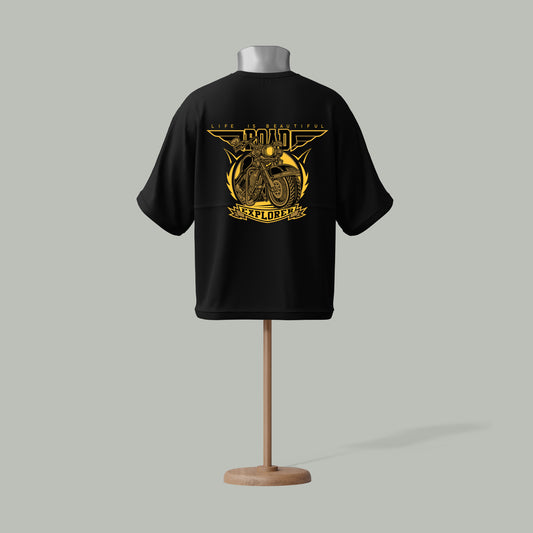 Road Explorer T-Shirt – Classic Motorcycle Adventure Edition