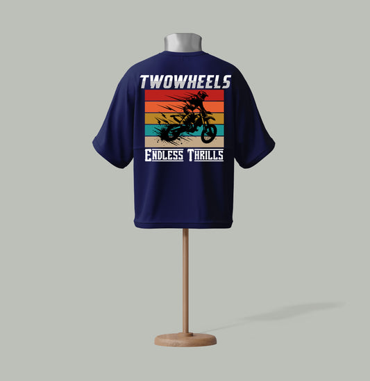 Two Wheels Biker T-Shirt – Endless Thrills Edition