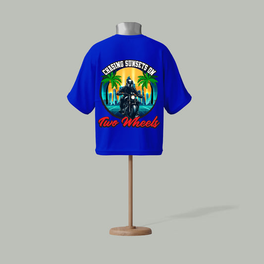 Chasing Sunsets on Two Wheels T-Shirt – Biker Adventure Edition