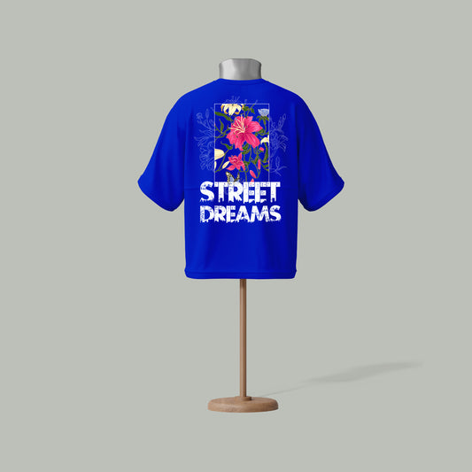 Street Dreams Oversized T-Shirt – Urban Floral Fashion