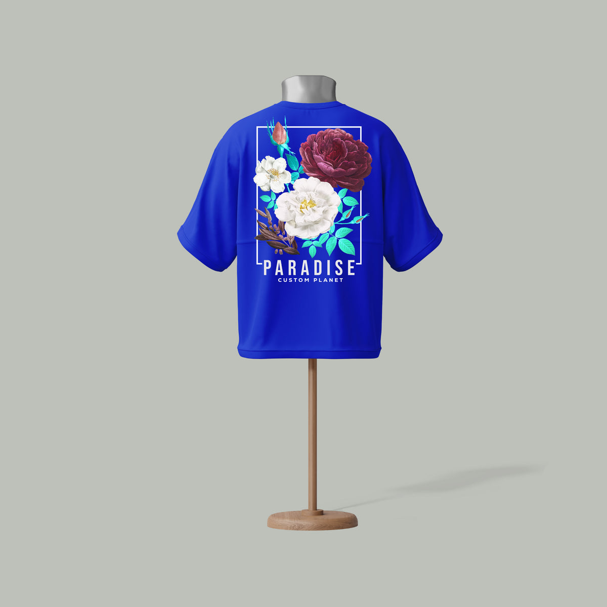 Paradise Floral T-Shirt – Drop Shoulder Tee