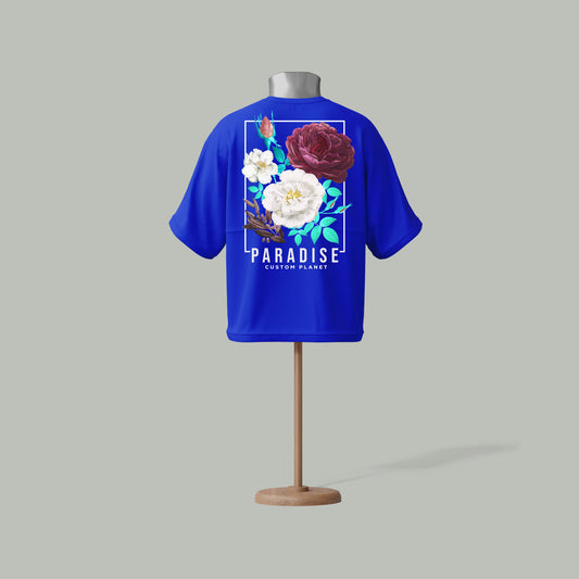 Paradise Floral T-Shirt – Drop Shoulder Tee