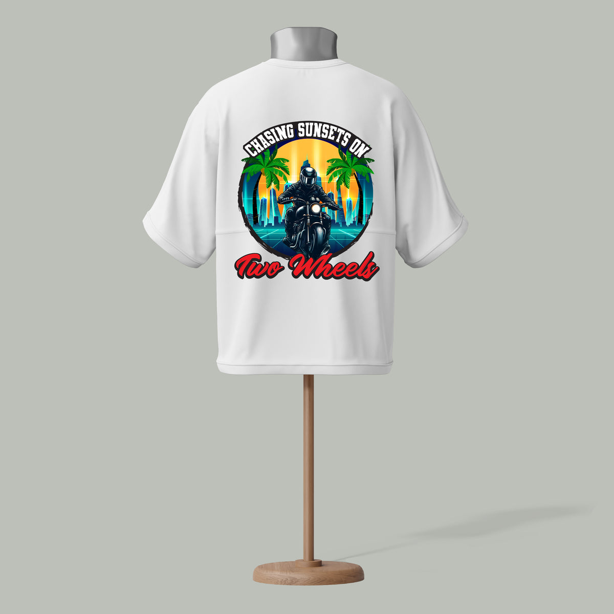 Chasing Sunsets on Two Wheels T-Shirt – Biker Adventure Edition